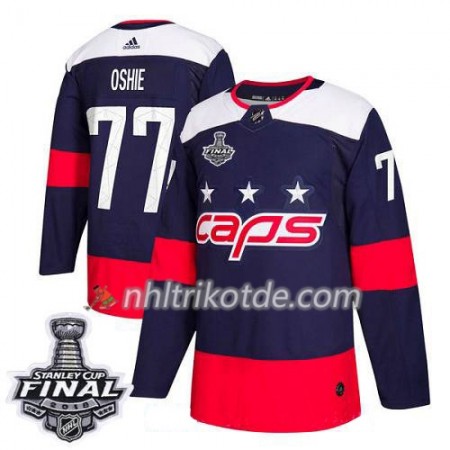Washington Capitals Trikot T.J. Oshie 77 2018 Stanley Cup Final Patch Adidas Stadium Series Authentic - Herren